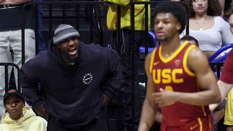 LeBron James on Bronny dropping out of 2024 NBA mock draft – .